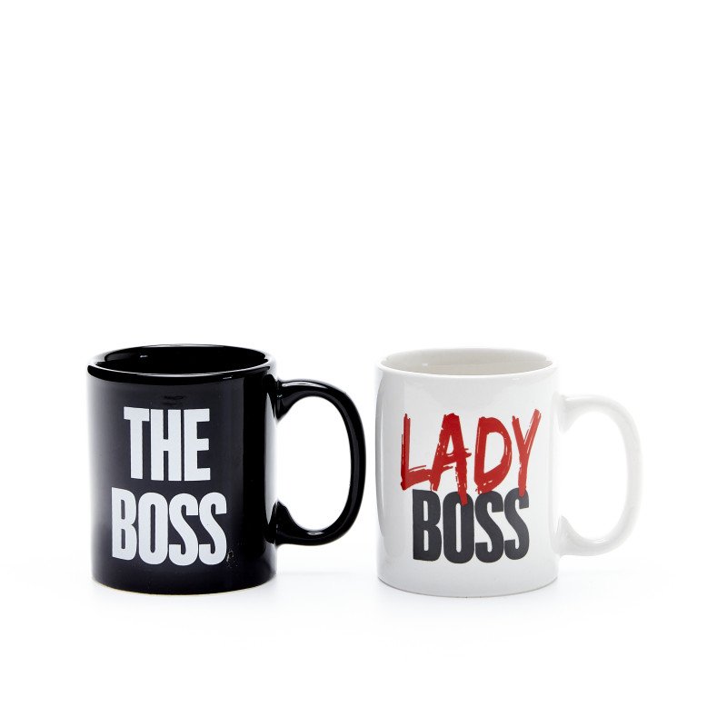 Set 2 tazzine ceramica  stampa
Boss/lady boss - stz01