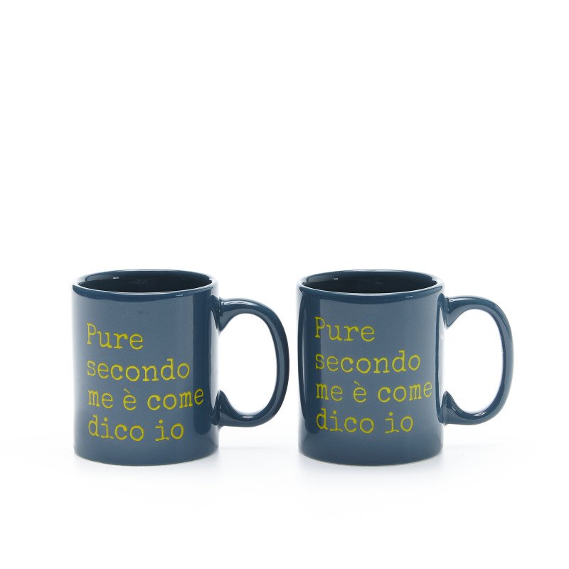 Set 2 tazzine ceramica 
Stampa pure secondo me .. - stz111-bl