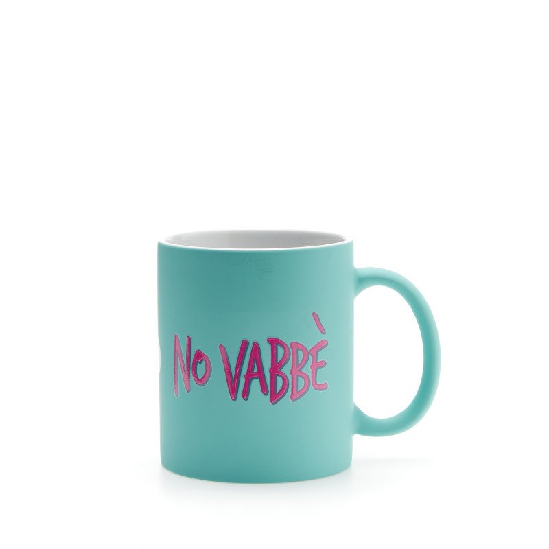 Mug celeste mat ceramica con
Stampa no vabbe' - tz109