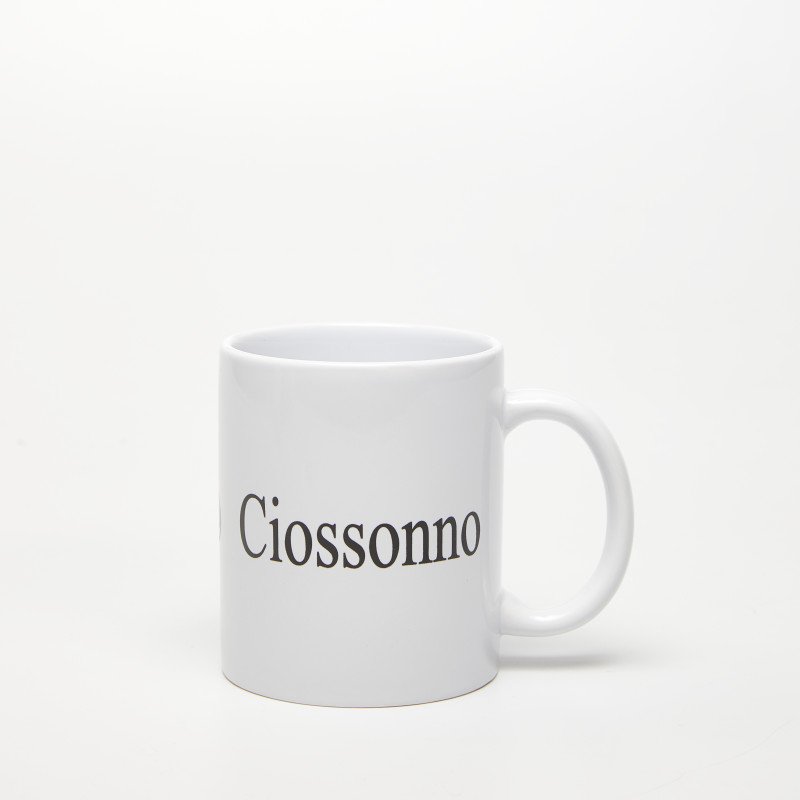 Mug bianca mat ceramica con
 Stampa ciossonno - tz149