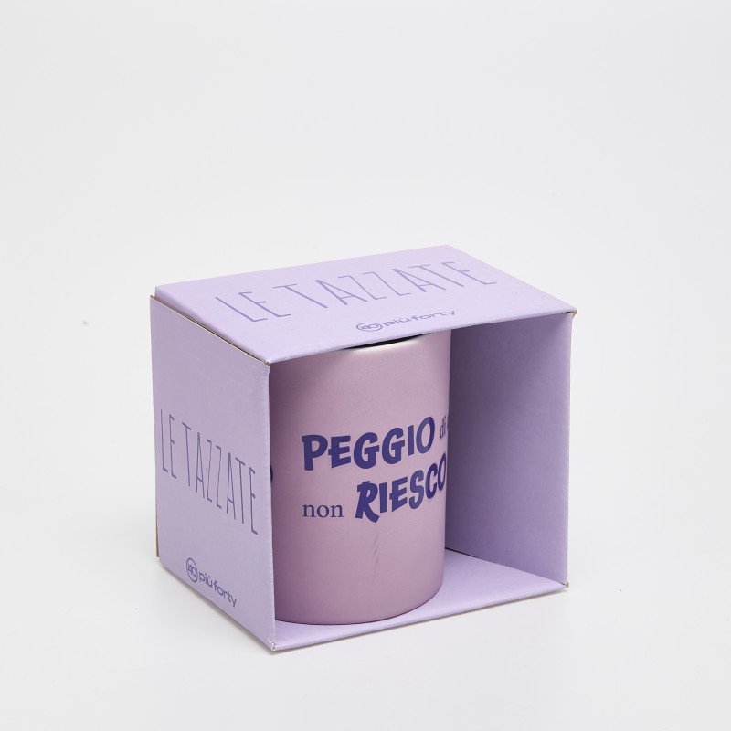 Mug ceramica con manico 32,5cl -stampa peggio - tz159