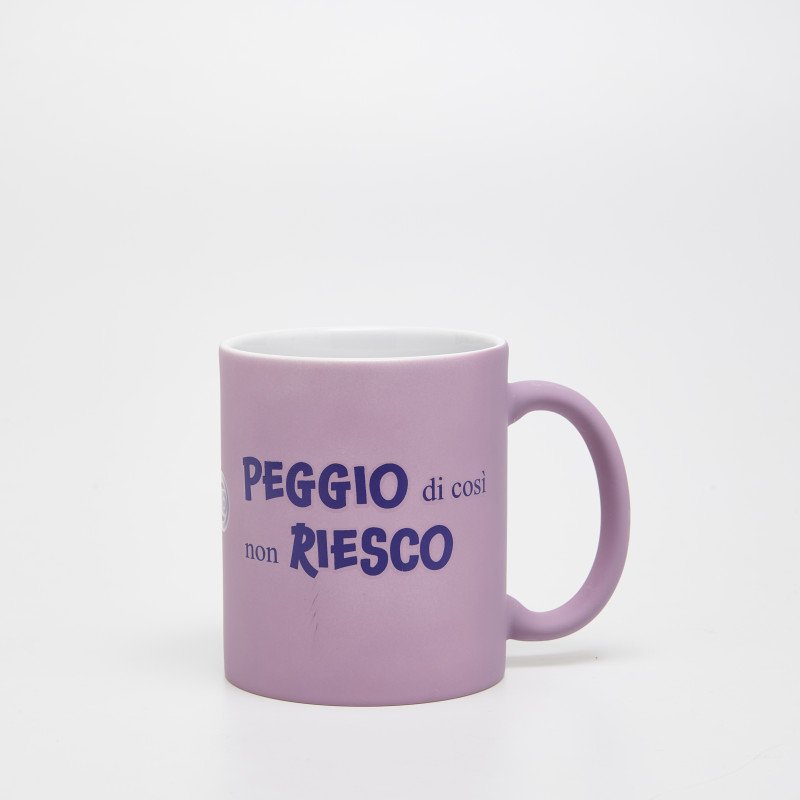 Mug ceramica con manico 32,5cl -stampa peggio - tz159