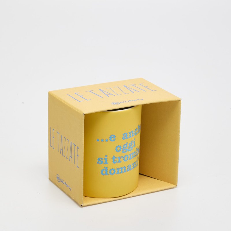 Mug ceramica con manico 32,5cl -stampa e anche oggi - tz162