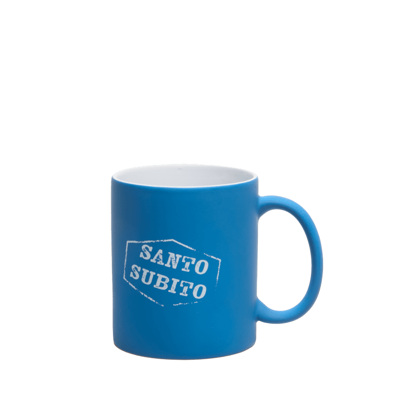 Mug ceramica con manico stampa santos - tz164
