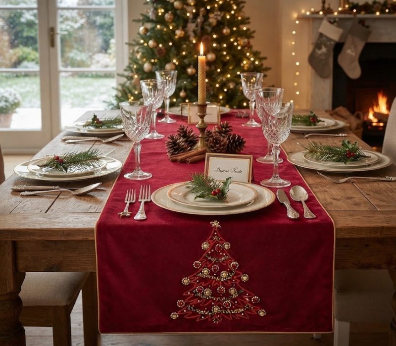 Diamond Runner Albero 160x40 Rosso - na26012-1