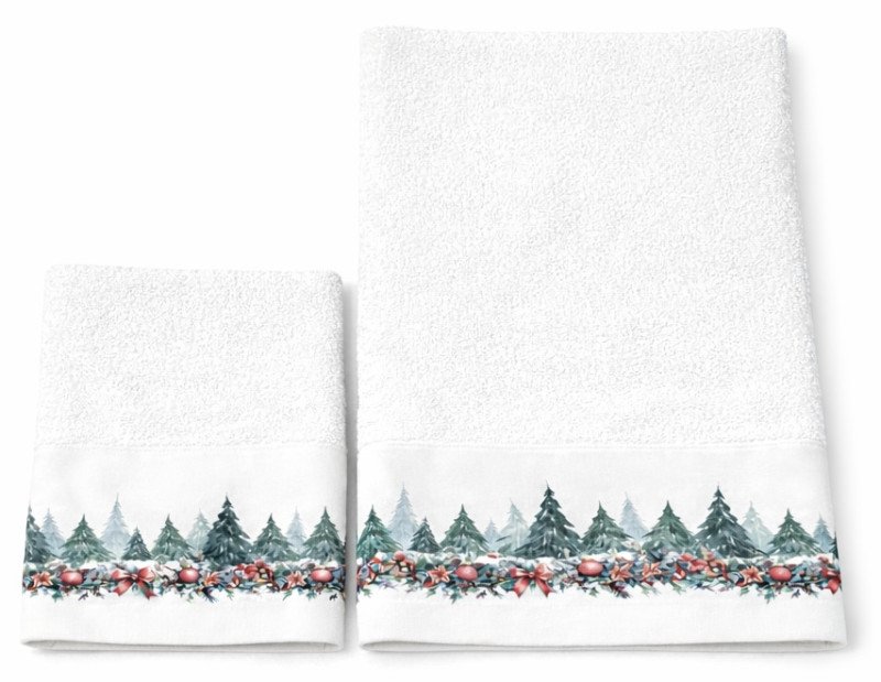 Cortina  Set Spugna Da Bagno Bianco 40x60 + 60x110 Cm - na26035-3