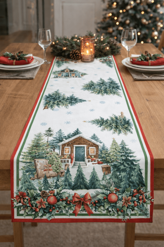 Cortina Runner 44x150 Cm Cm Rosso - na26036