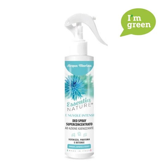 Spray Igienizzante Profumato Le Nuvole di Essentia INTENSE - Acqua Marina 250 ML - lenuvoleamtr