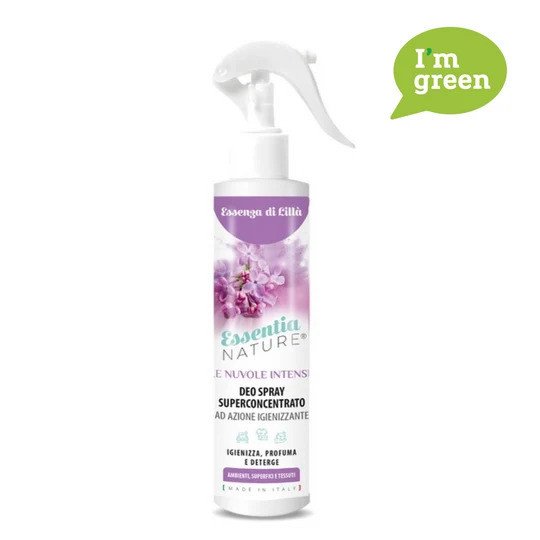 Spray Igienizzante Profumato Le Nuvole di Essentia INTENSE - Essenza di Lillà 250 ML - lenuvoleeltr