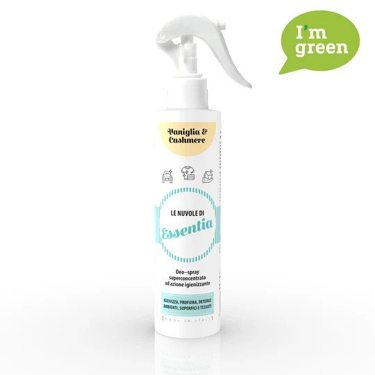 Spray Igienizzante Profumato Le Nuvole di Essentia - Vaniglia e Cashmere 250 ML - lenuvolevatr