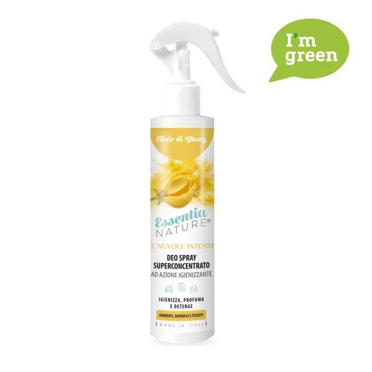 Spray Igienizzante Profumato Le Nuvole di Essentia INTENSE - Elisir di Ylang 250 ML - lenuvoleyltr