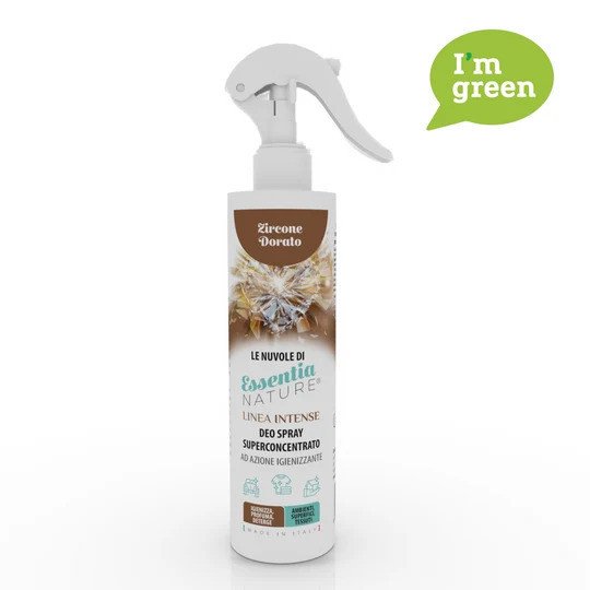 Spray Igienizzante Profumato Le Nuvole di Essentia INTENSE - Zircone Dorato 250 ML - lenuvolezirtr