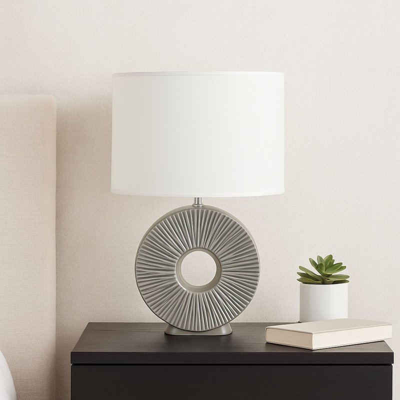 Lampada Da Tavolo Ceramica Agera Beige - 21500089